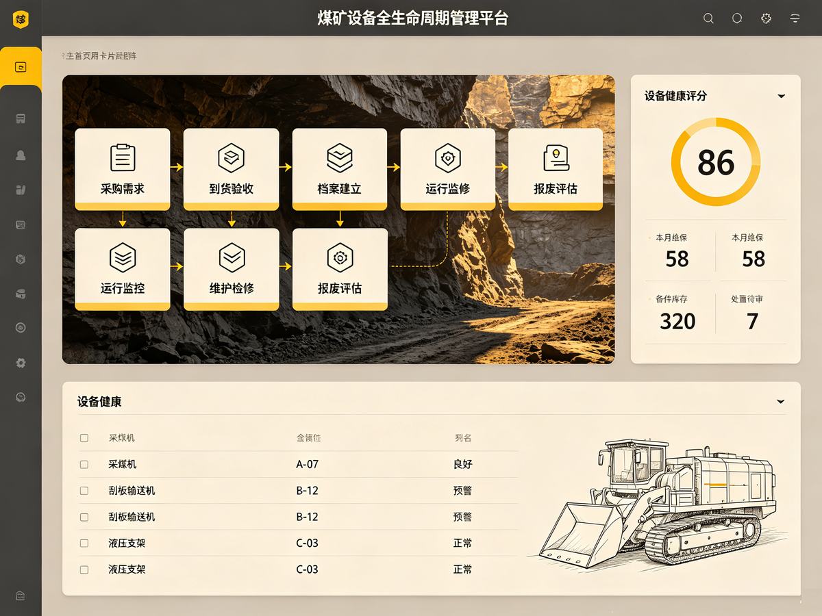 设备健康评分与维保计划